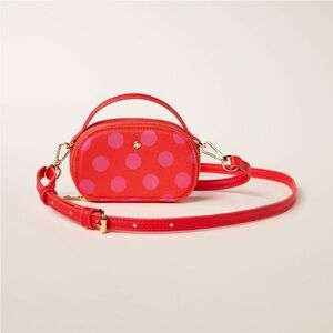 Kate Spade Red and Pink Polka Dot Women's Mini Crossbody